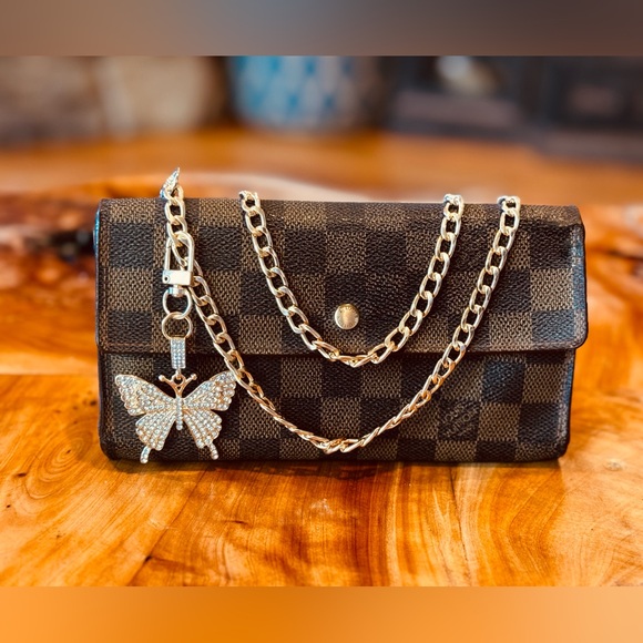 Louis Vuitton DAMIER international vintage converted Crossbody wallet - Picture 3 of 16